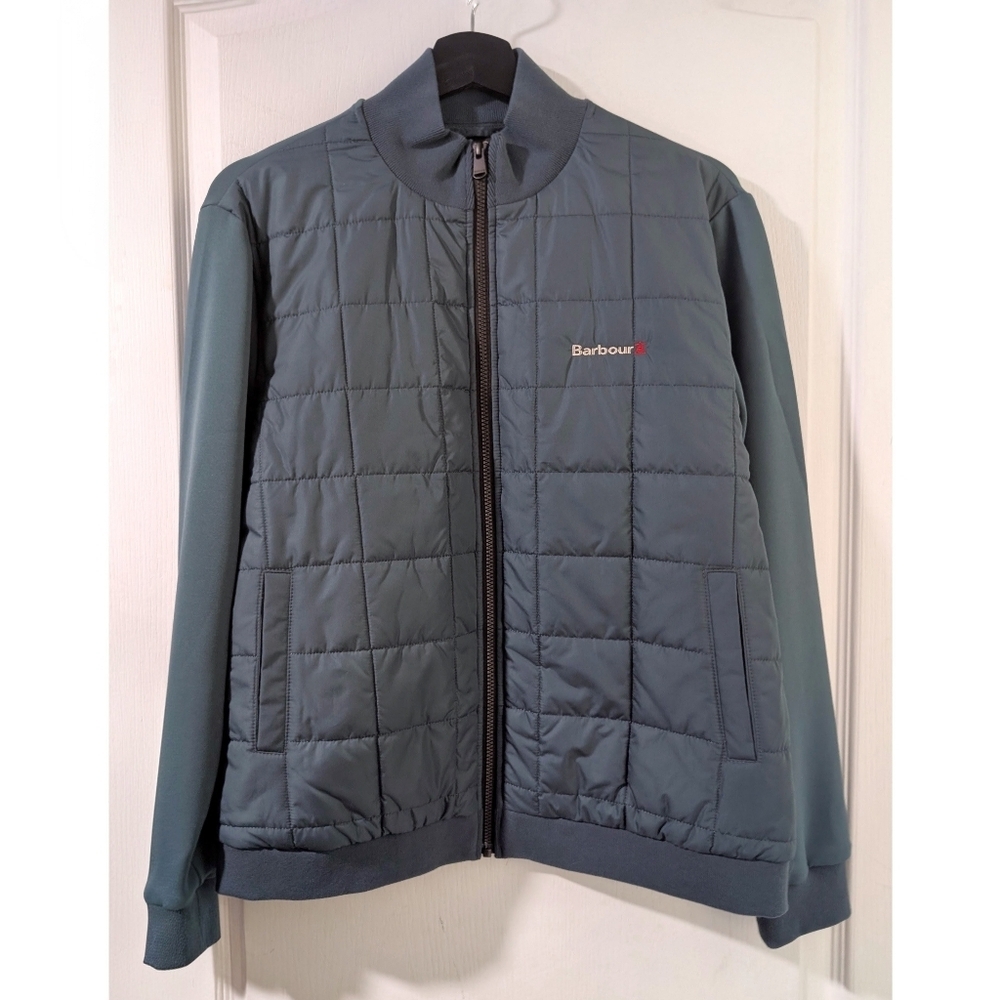 NWOT Barbour | Beacon Square Quilted Hybrid Jacket - Teal Blue - Medium
